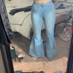 Bell bottom jeans size M (usually wear a 4-6)